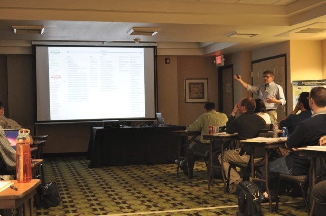 Sean Campbell of Caltrans presents “Commercial Wholesale Web Portal 2: Providing Caltrans’ Traveler Information Data to Third Party Developers” at the 2014 WSF.